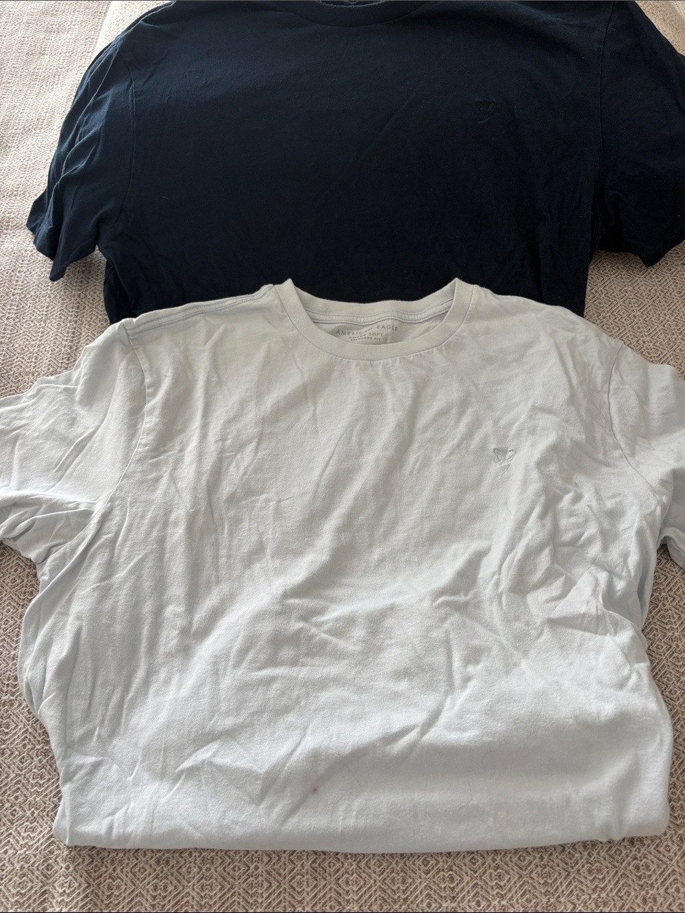 American Eagle Outfitters Men’s Crew Neck Tee - Navy & Light Blue